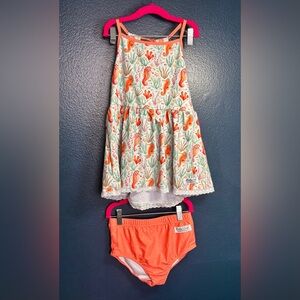 Seahorse Print Kids Rashguard Set